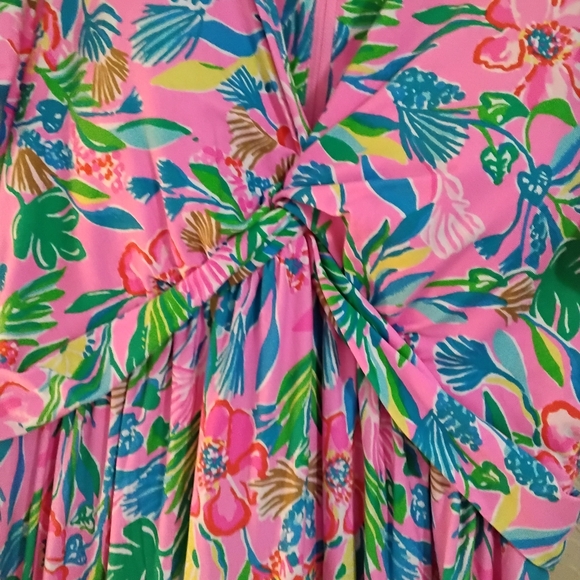 Lilly Pulitzer Verona Flutter Sleeve Maxi - Size 10 - Picture 3 of 8